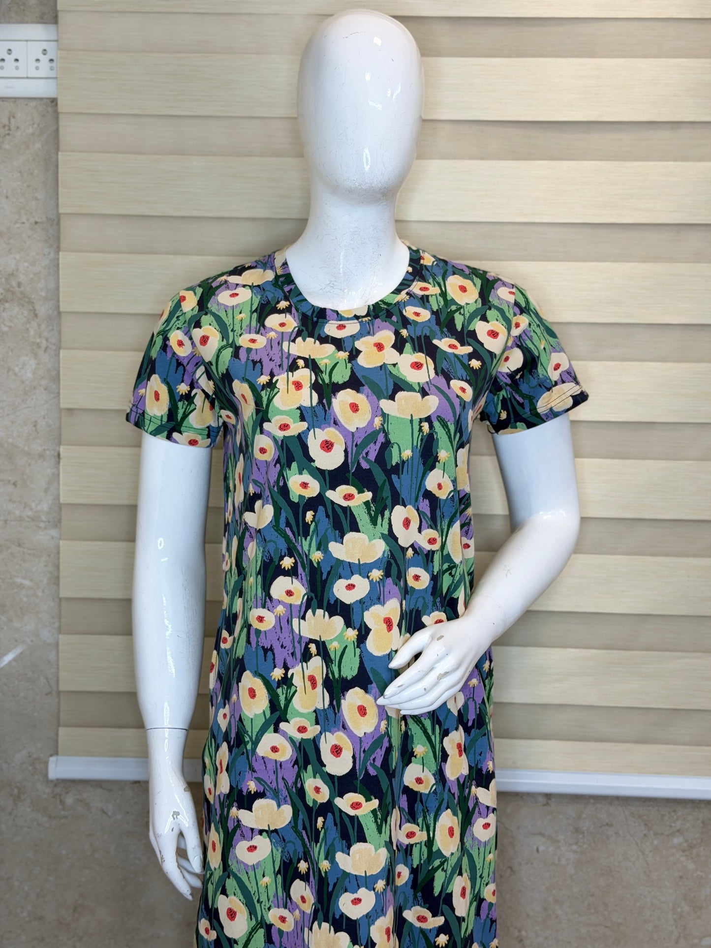 Midnight Meadow Cotton Lounge Tunic