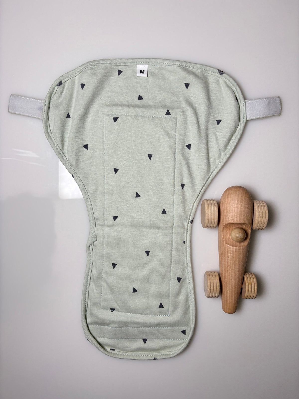 Gray Squares Printed Kids Nappy