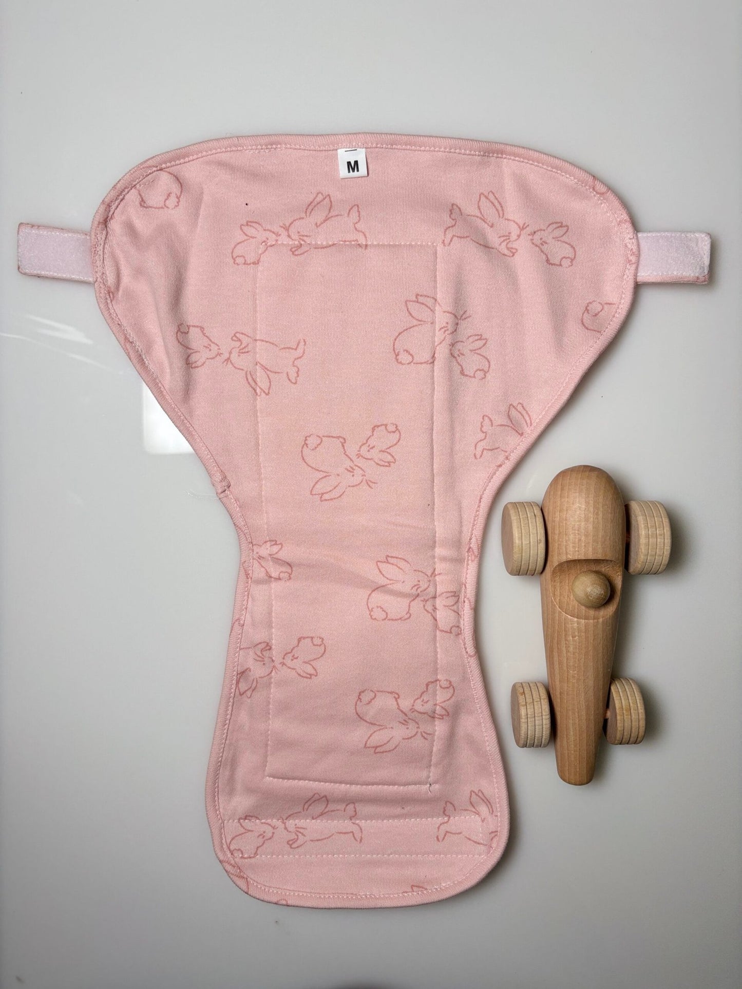 Pink Rabbits Printed Kids Nappy