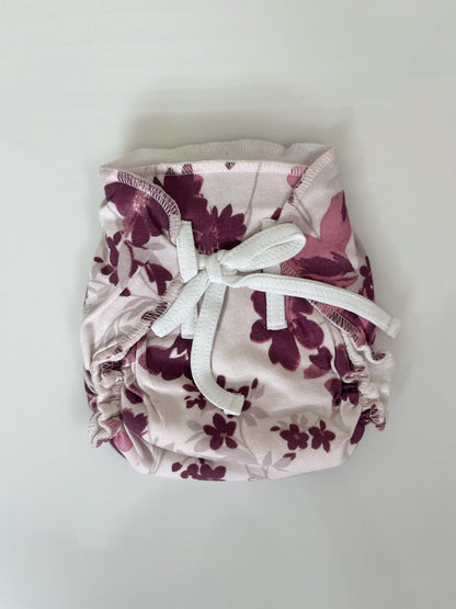 Off-White with Floral Printed Kids Padded Langot