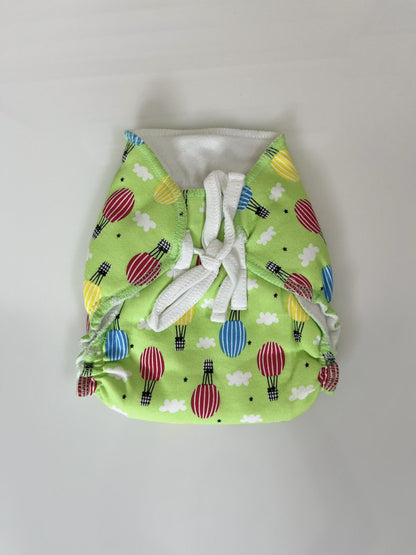 Green with Air Balloon's Printed Kids Padded Langot