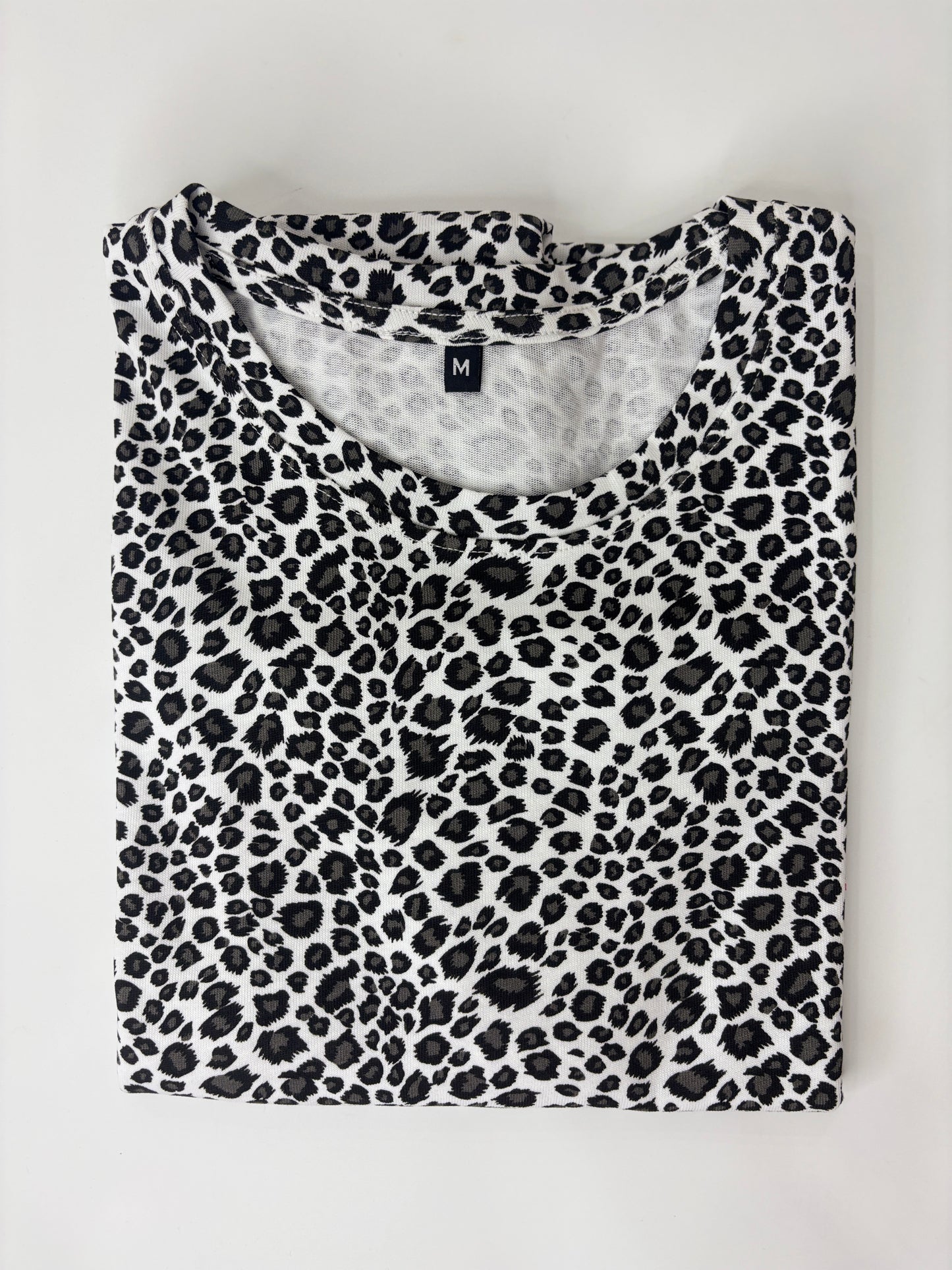 Black & White Leopard Print Lounge Tunic