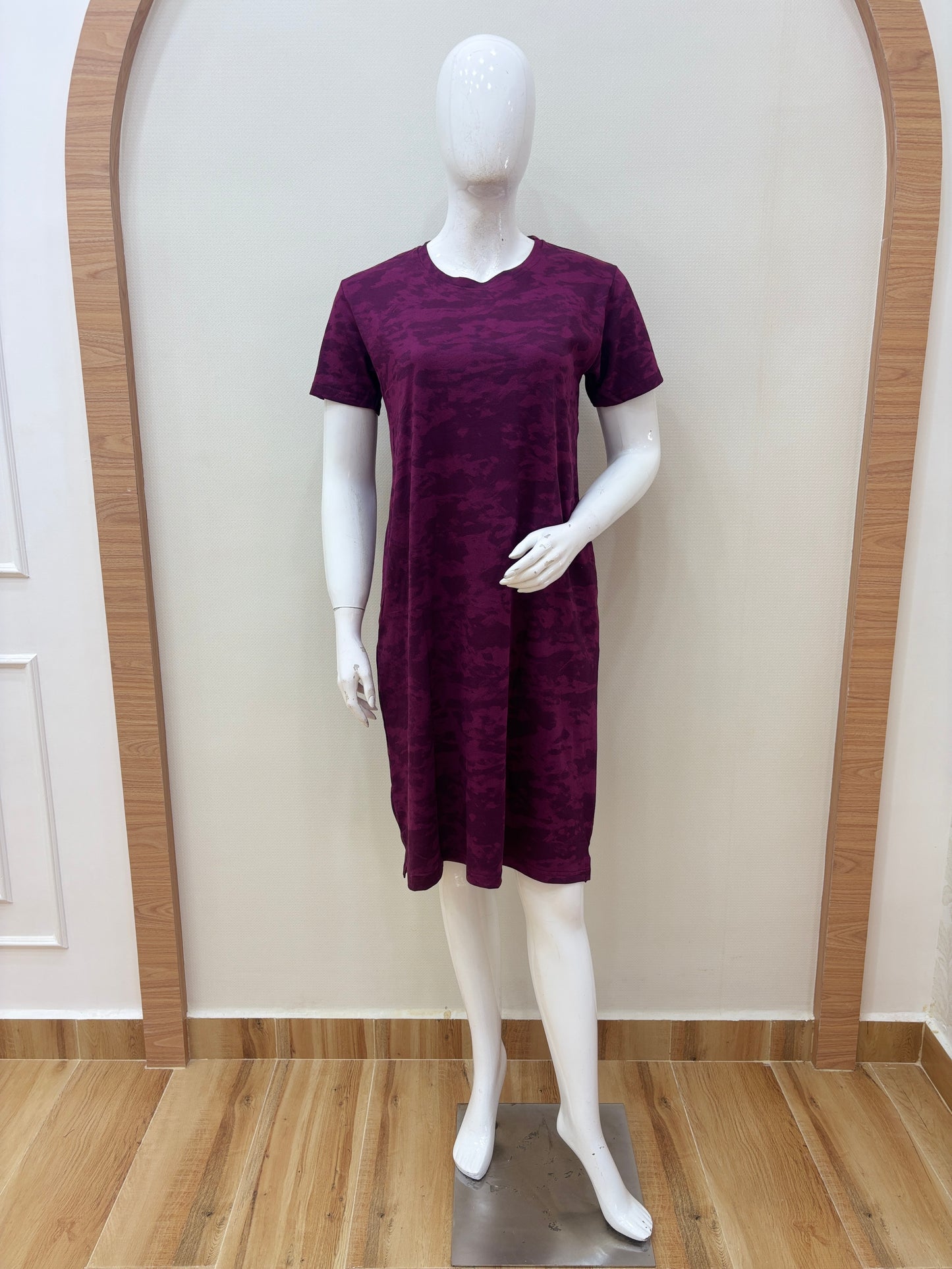 Plum Camo Print Lounge Tunic