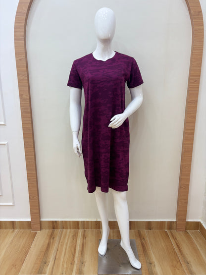 Plum Camo Print Lounge Tunic