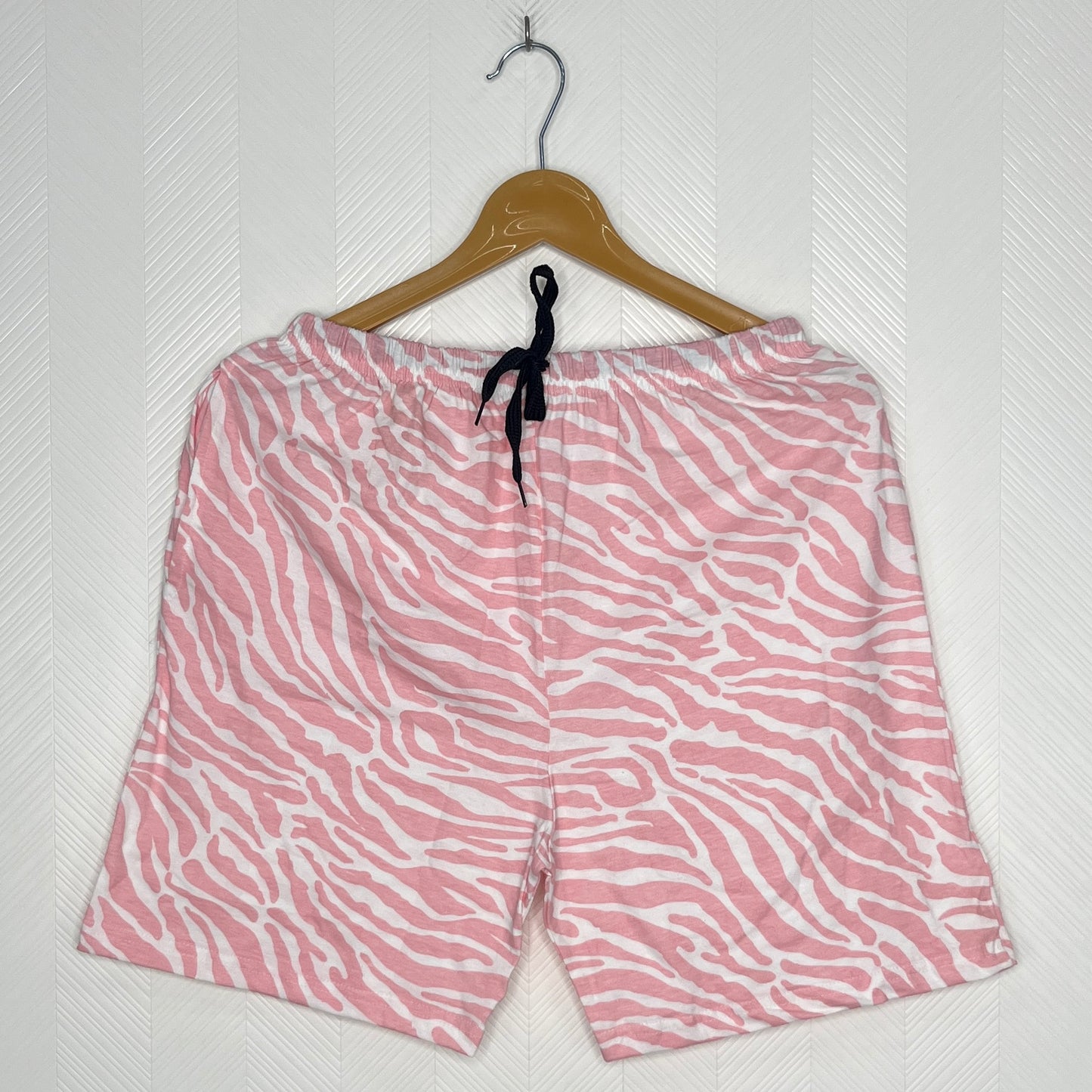 Blush Pink Zebra Wave Women's Shorts