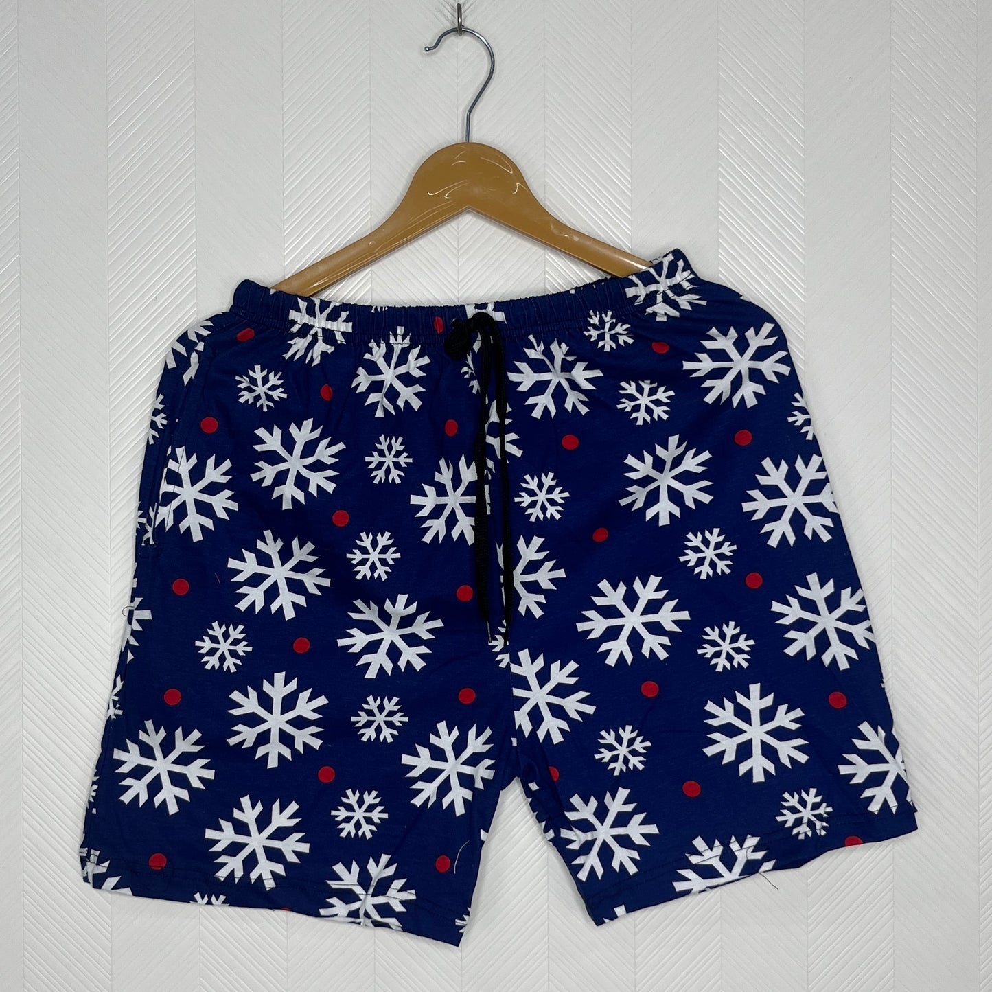 Royal Blue Snowflake Fest Women's Shorts