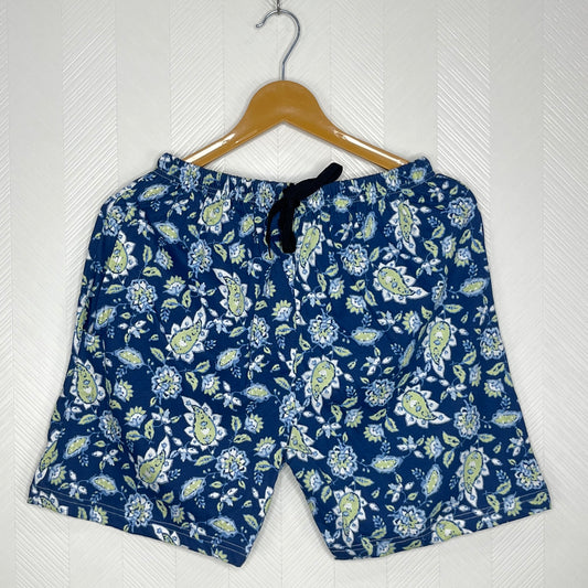 Indigo Blue Paisley Garden Women's Shorts