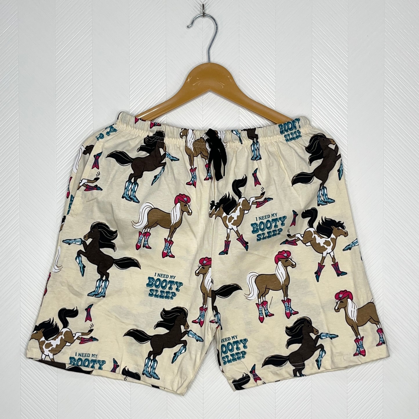 Vanilla Cream Cowgirl Pony Women's Shorts