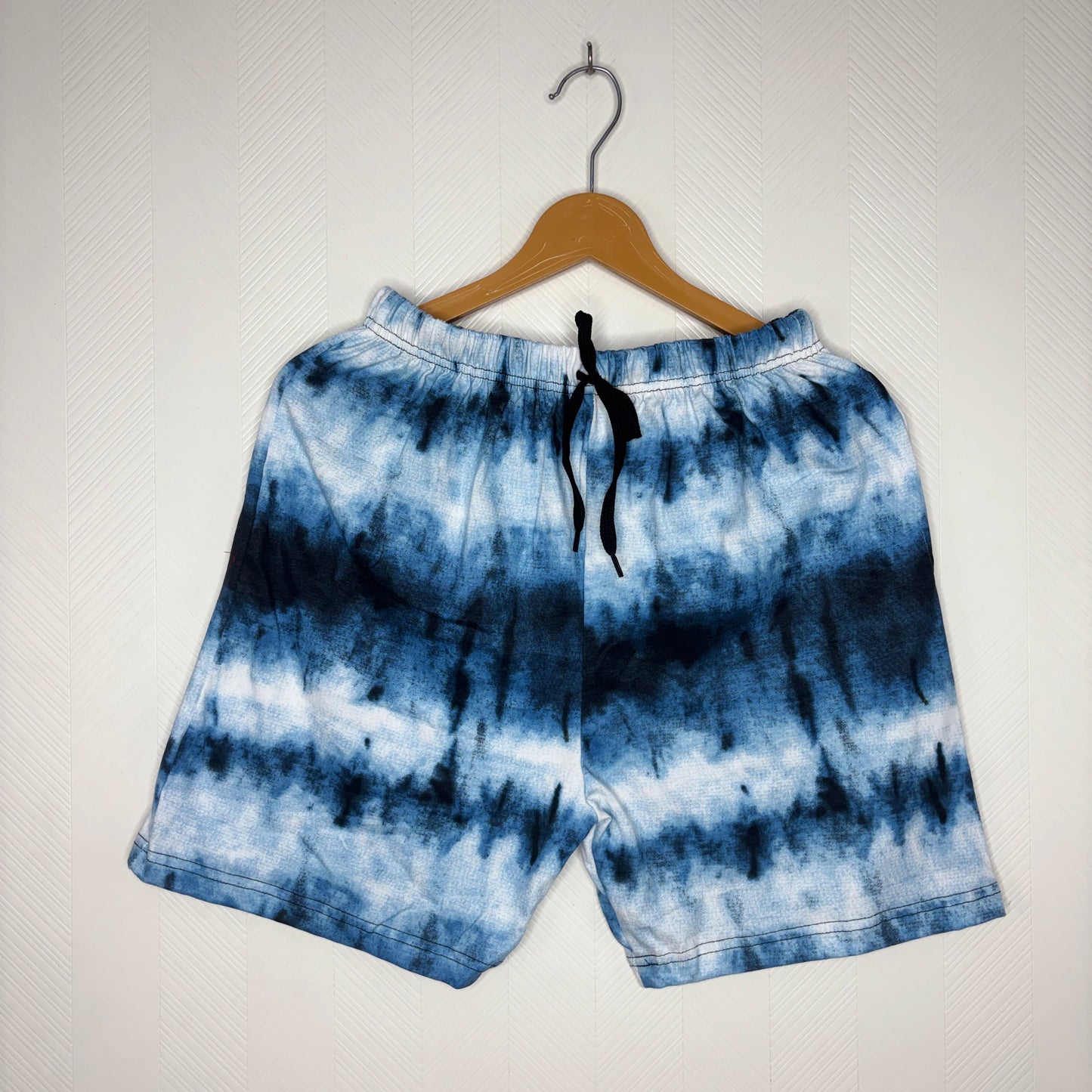 Women’s Blue Tie-Dye Printed Shorts