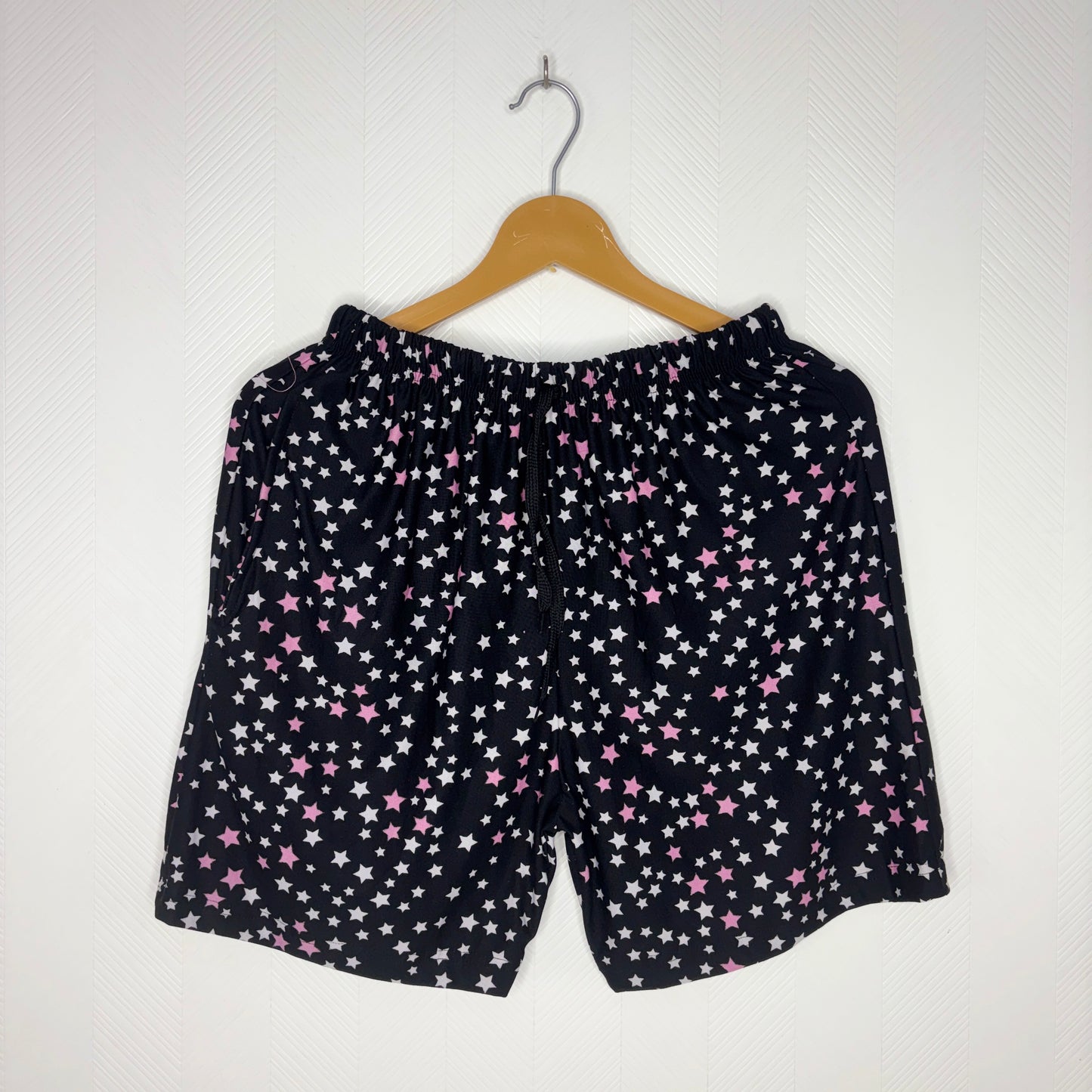Women’s Black Star Printed Shorts