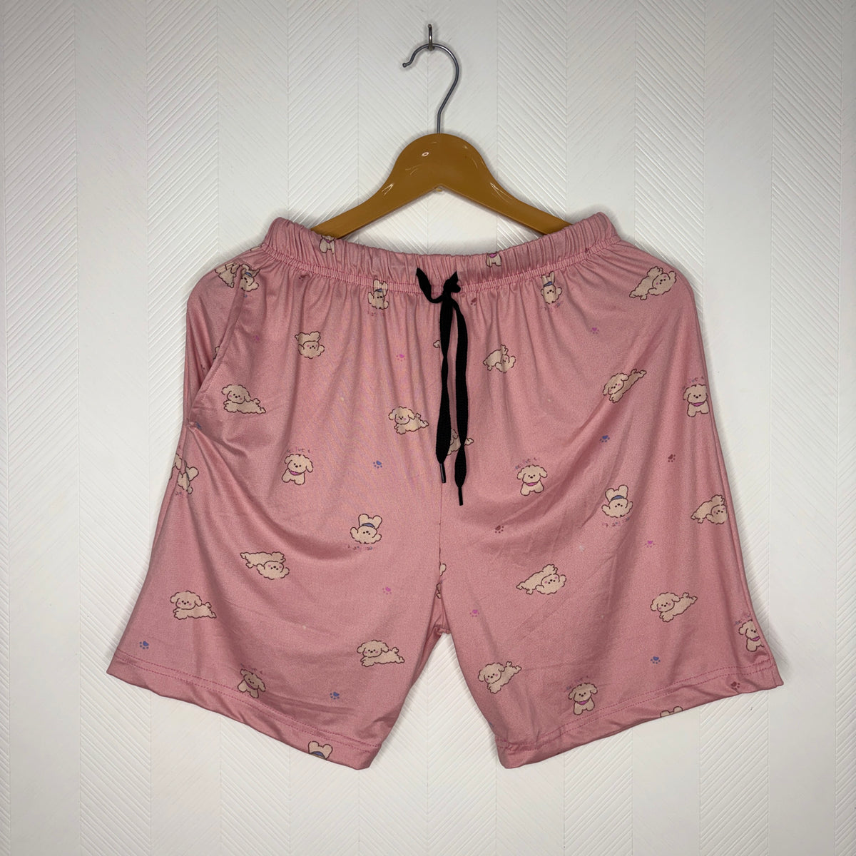 Women’s Dusty Pink Sheep Printed Shorts
