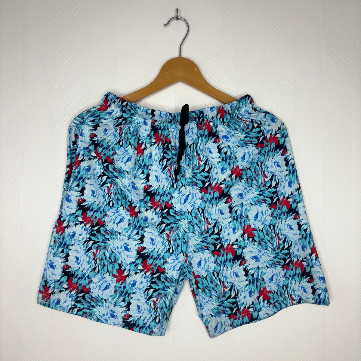 Women’s Light Blue Floral Printed Shorts
