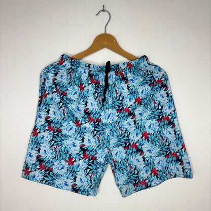 Women’s Light Blue Floral Printed Shorts