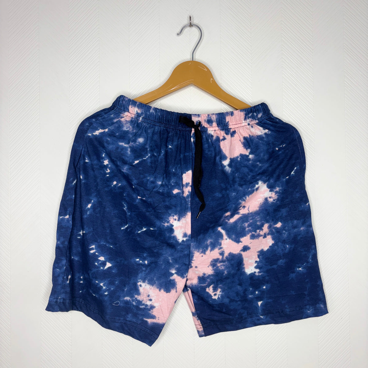 Women’s Navy Blue & Pink Tie-Dye Shorts