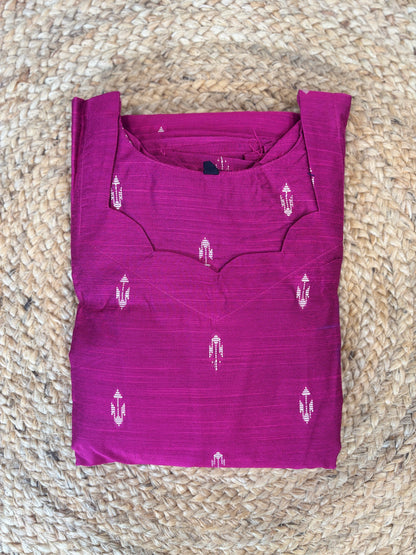Budget-Friendly Rani Pink Printed Frock