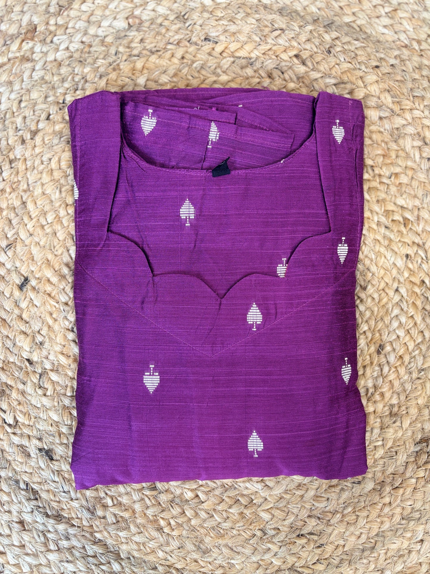 Budget-Friendly Royal Purple Printed Frock
