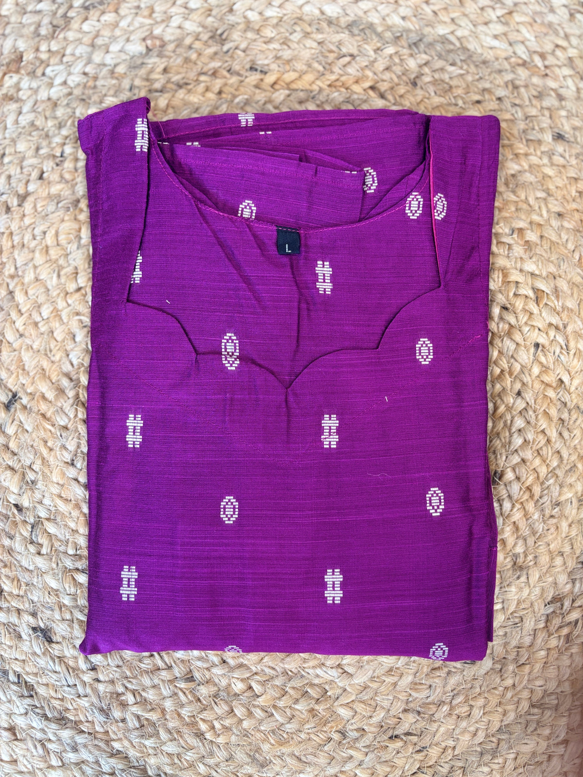 Royal Purple Printed Budget Friendly Frock