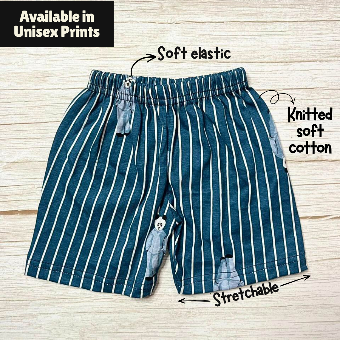 Multicolor Printed Kids Shorts Pack of 5