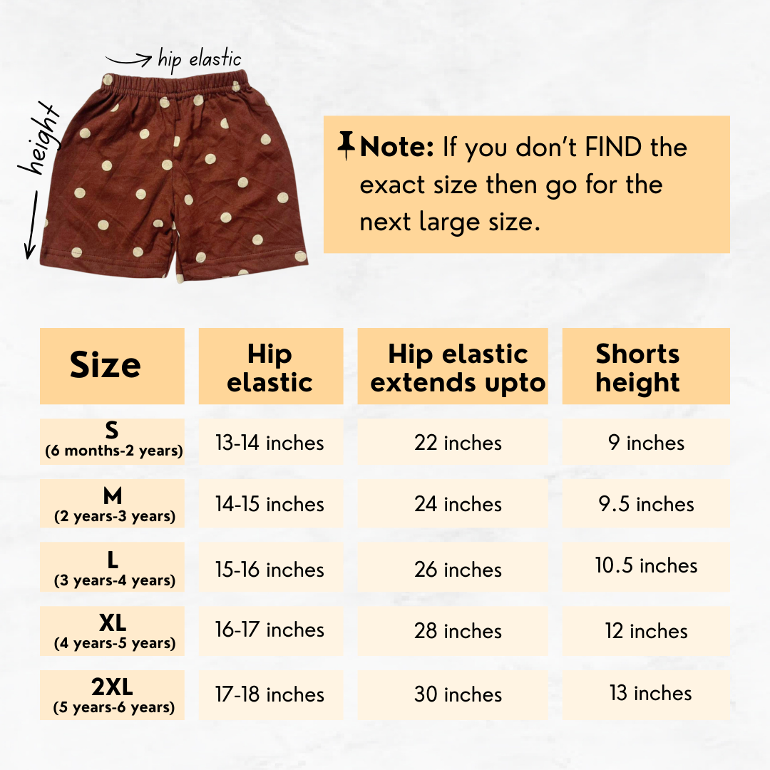 Multicolor Printed Kids Shorts Pack of 5