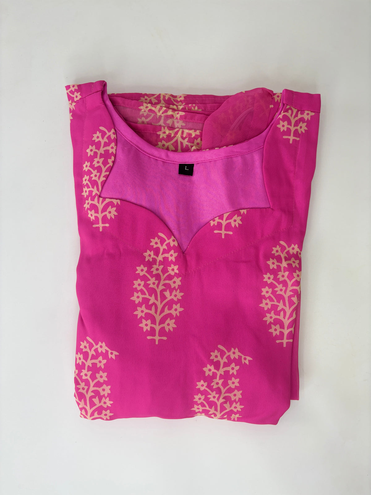Rani Pink Floral Block Print Feeding Maxi Dress