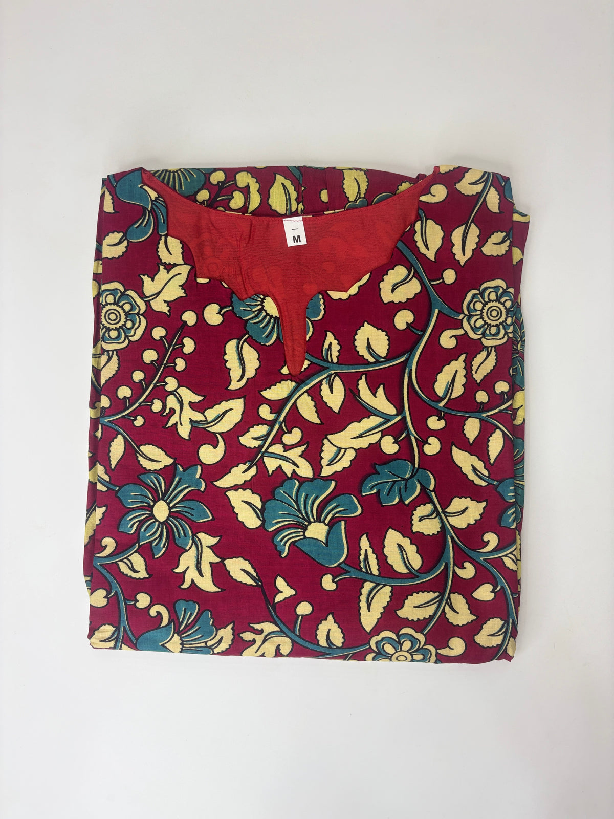 Maroon Floral Bloom Jaipur Cotton Non Feeding Maxi