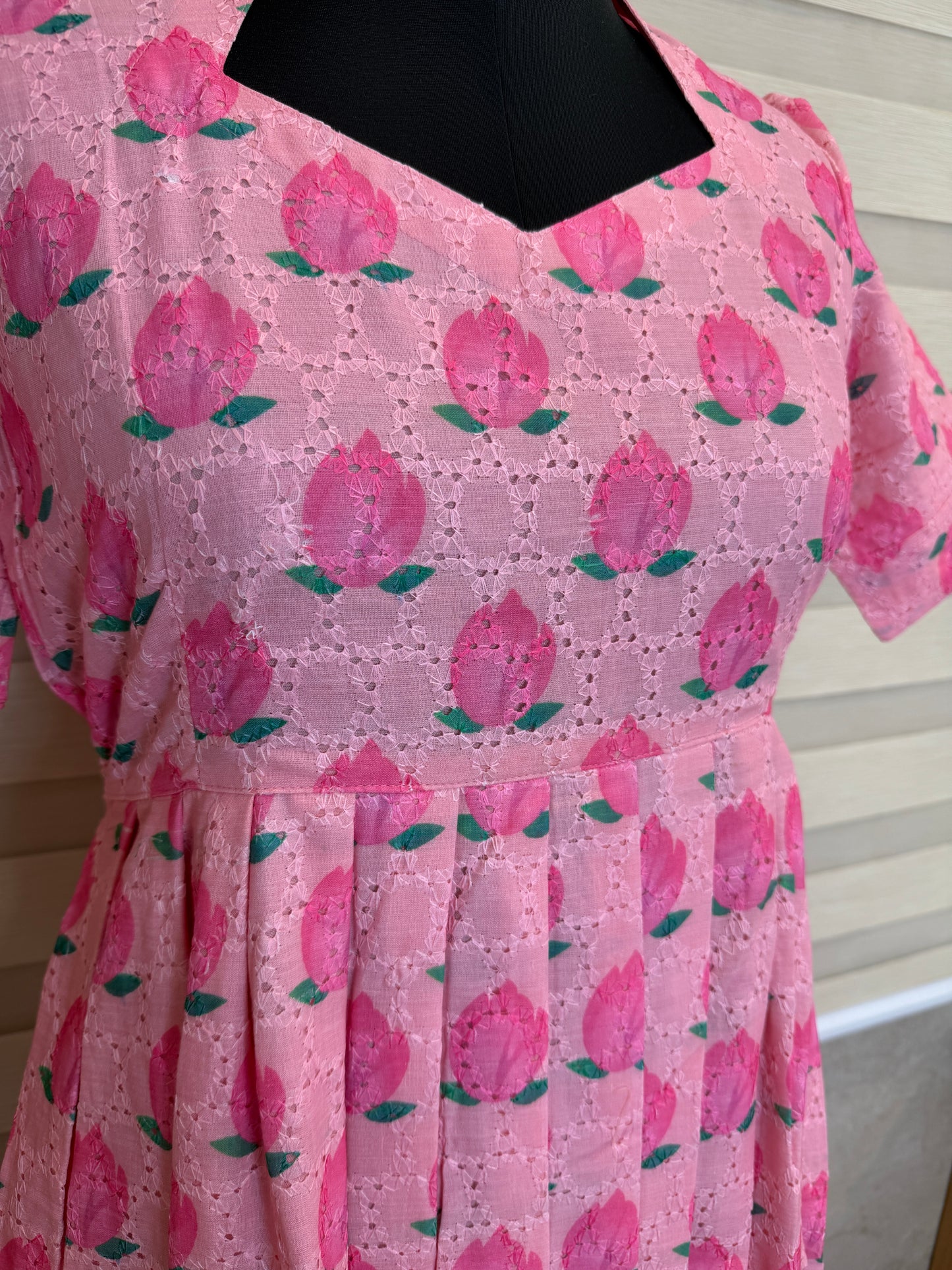 Pink Lotus Printed Hakoba Non Feeding Maxi