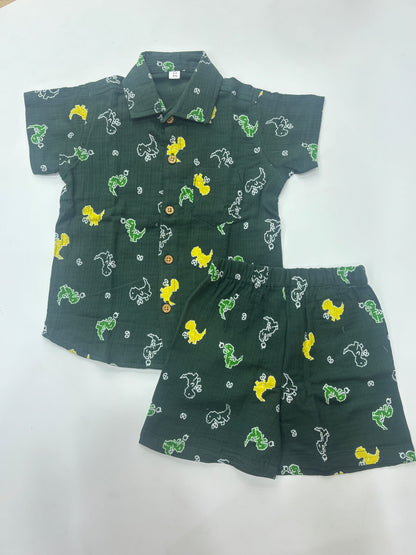 Kids Dinosaur Printed Co-Ord Set