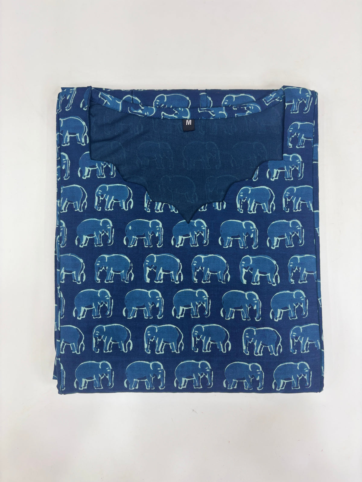 Navy Blue Elephant Print Feeding Maxi Dress