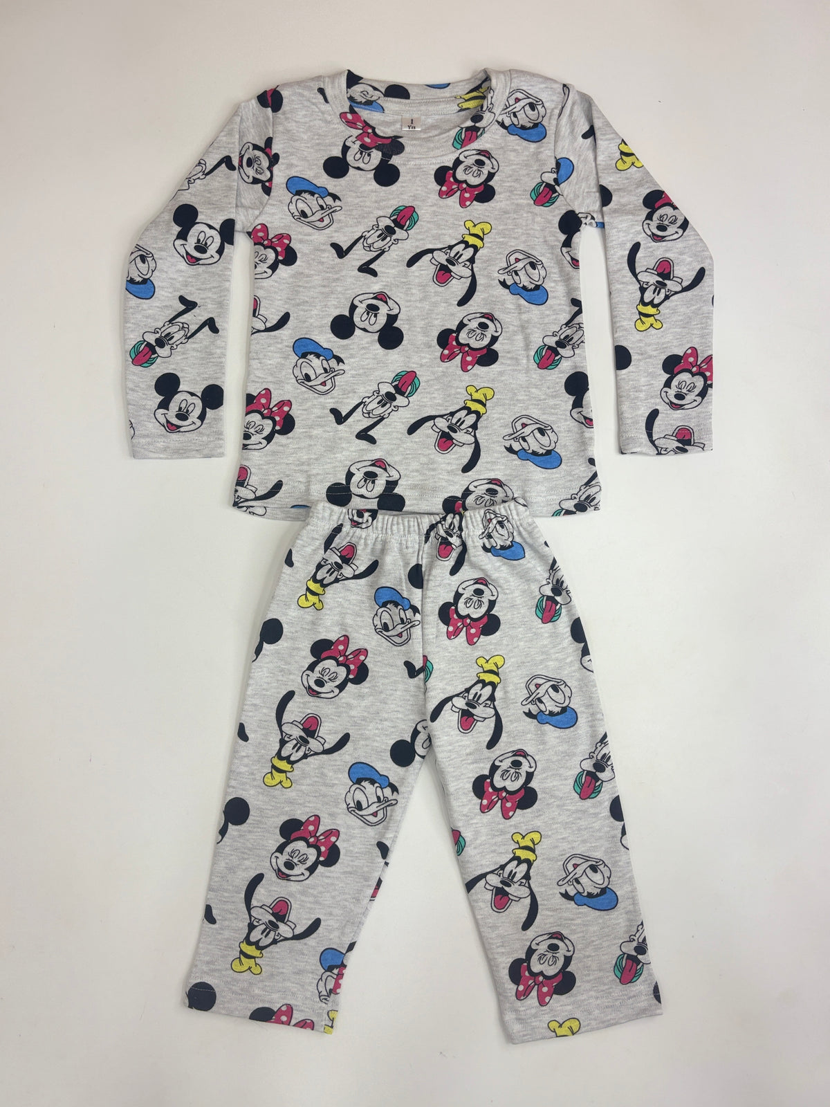 Grey Mickey Friends Printed Kids Co-ord Set
