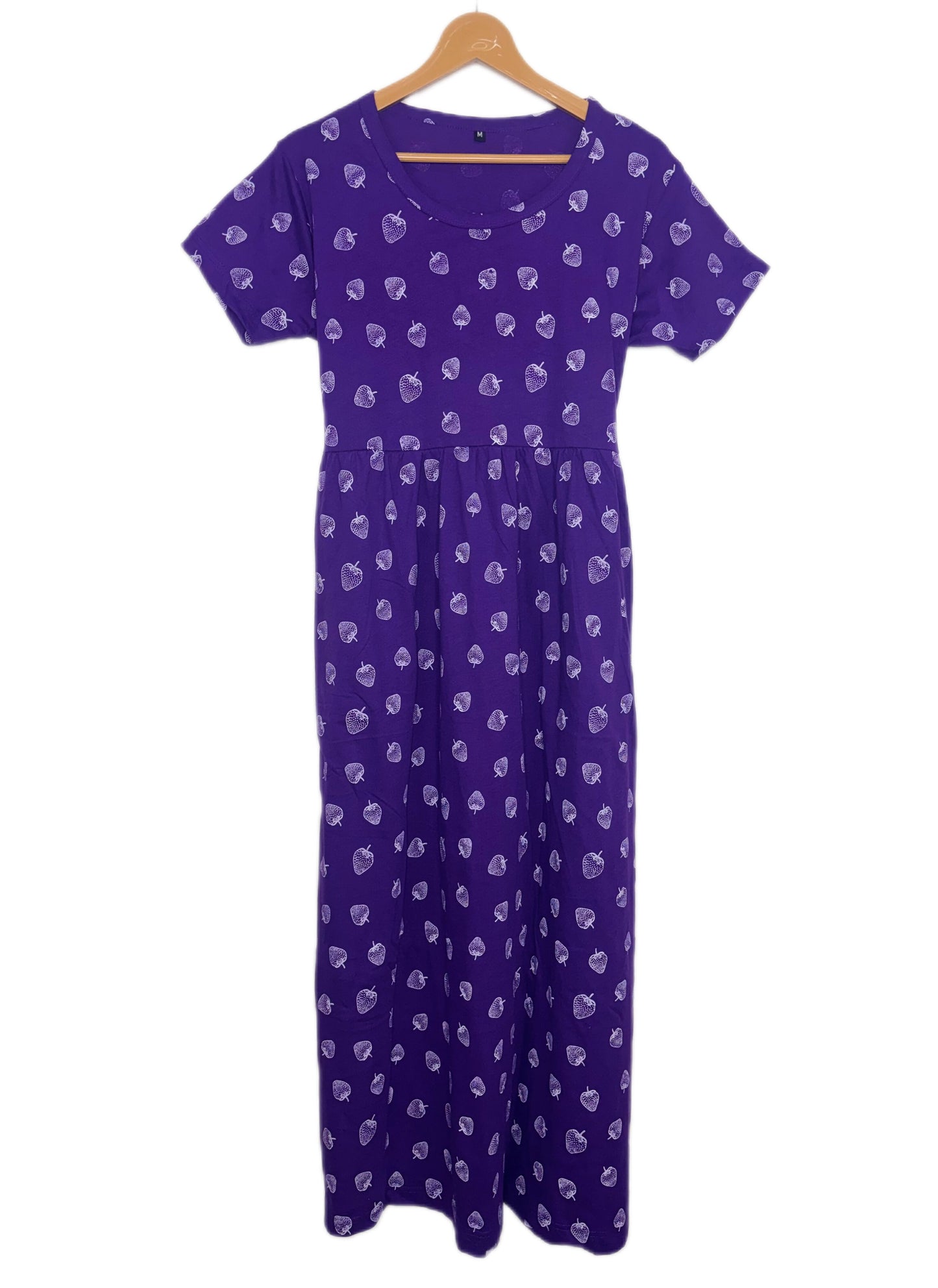 Purple Strawberry Print Lounge Frock