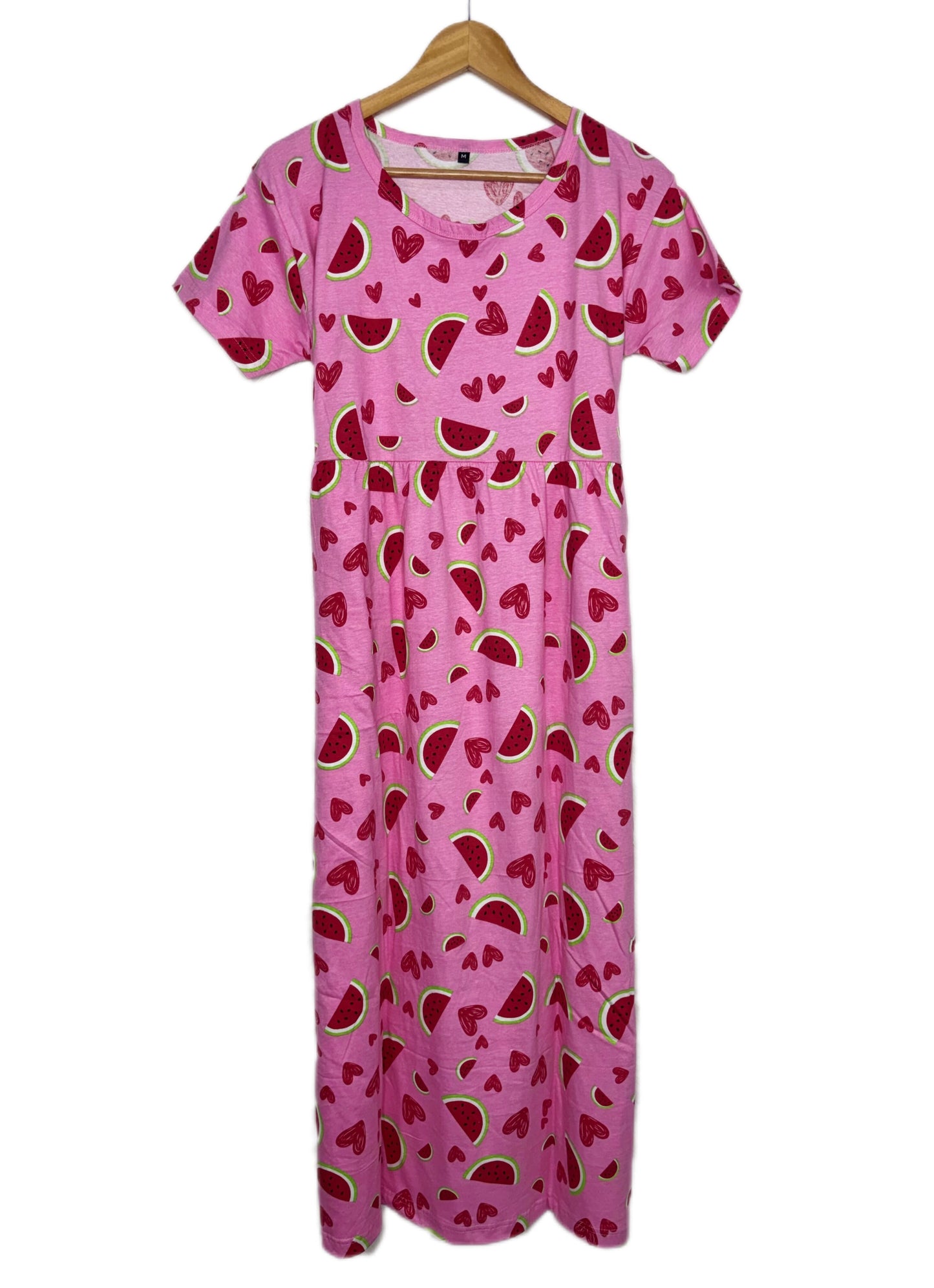 Pink Watermelon Print Lounge Frock