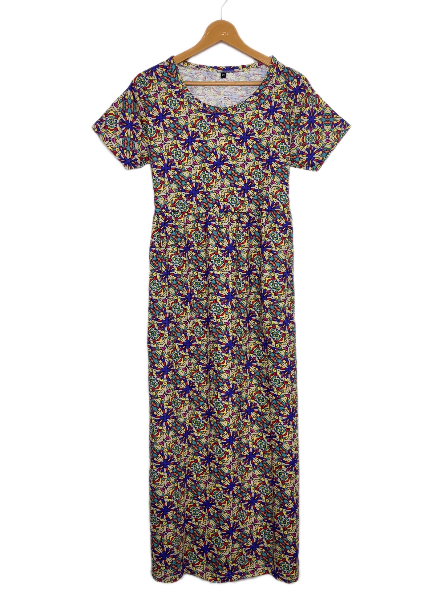 Multicolor Mandala Print Lounge Frock