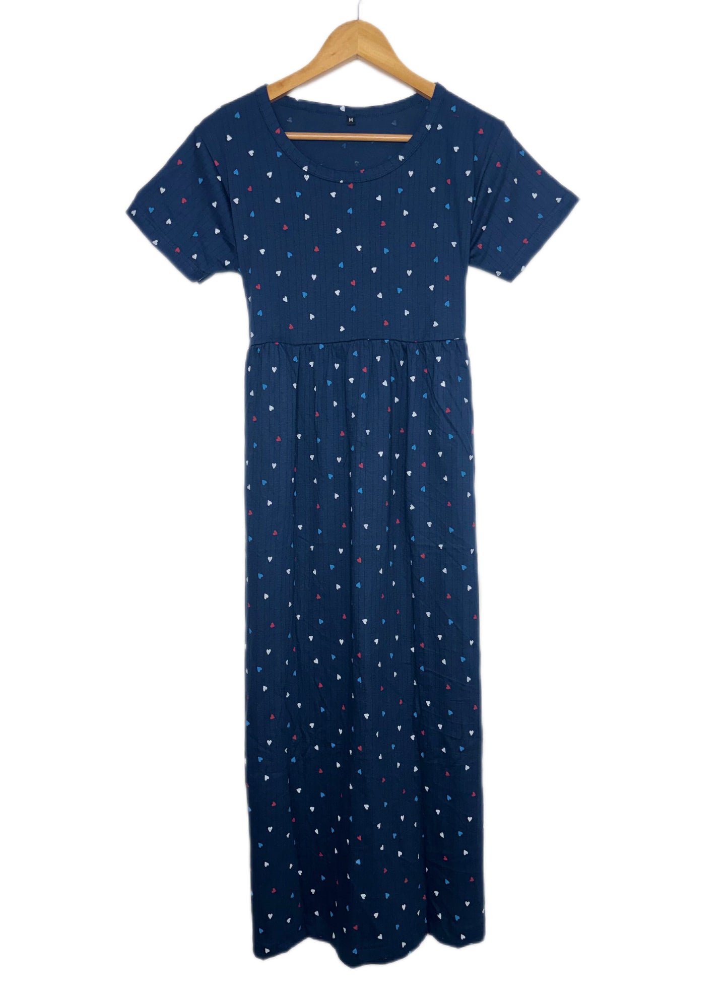 Navy Heart Print Lounge Frock