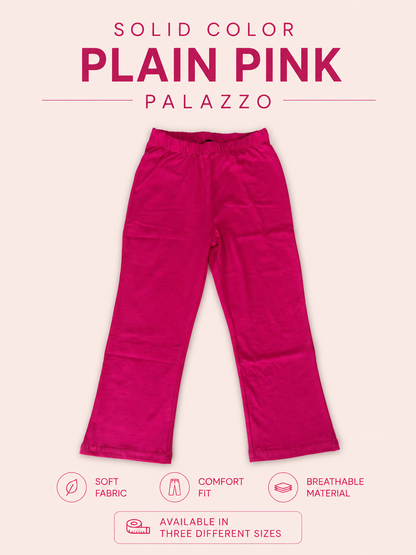 Solid Pink Color Palazzo
