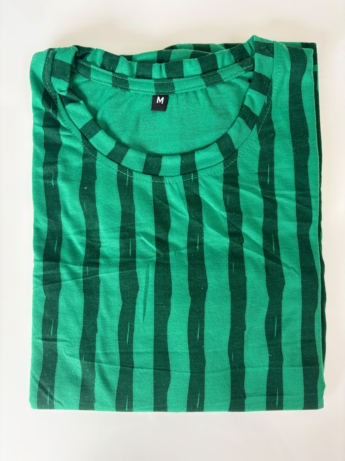Classic Green Striped Print Lounge Tunic