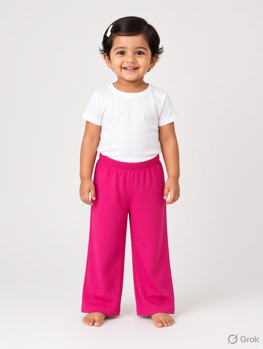Solid Pink Color Palazzo