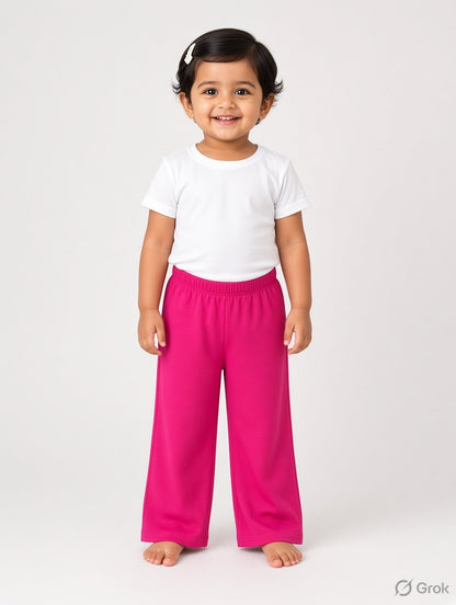 Solid Pink Color Palazzo