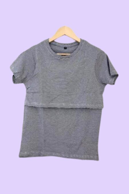 Gray line Printed Feeding Top
