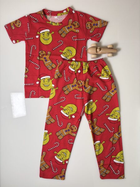 Red and Joker Style Printed T-Shirt and Pant Co-ords