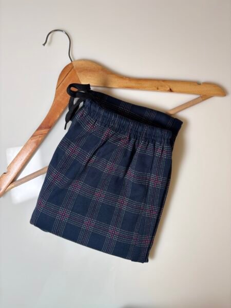 Navy and Dot's Plated Printed Women’s Pant