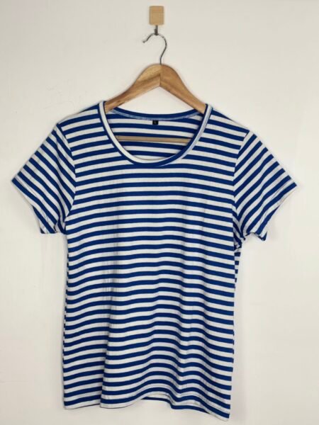 Blue Stripes Printed T-Shirt