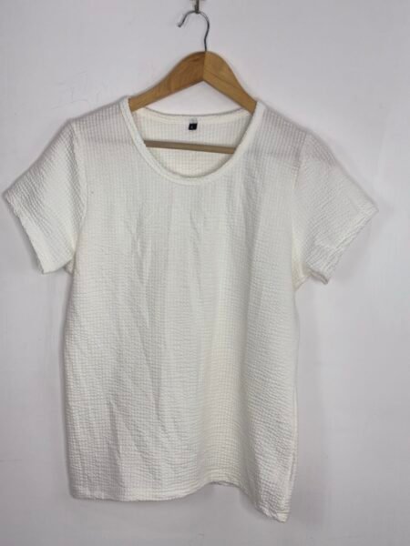 White Solid T-Shirt