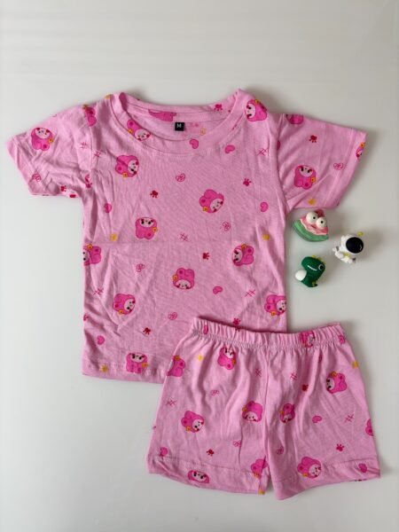 Pink Doll's Printed T-Shirts and Shorts Coords