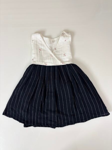 Black and White Unique Frock Outdoor Wear Set