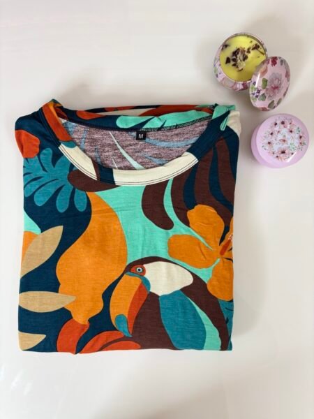 Modal Fabric Multicolor Floral Pattern Printed Maternity Maxi