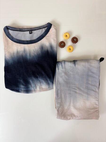Triple Colors Ombre Printed Feeding Top and Pant Set